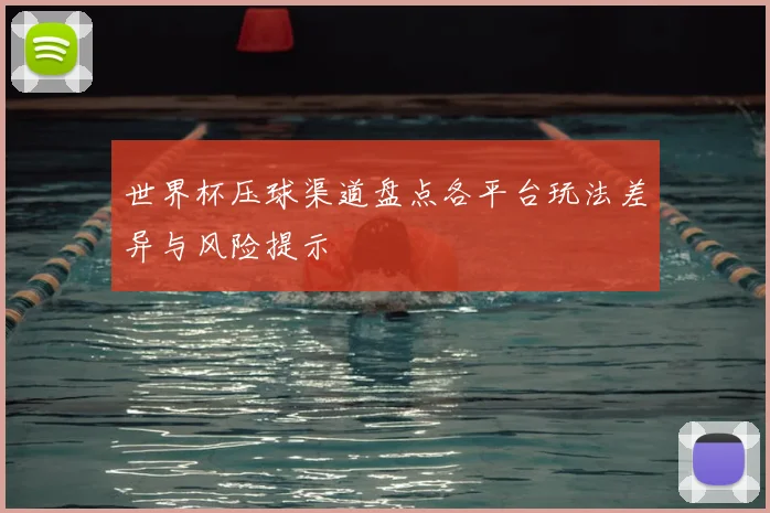 世界杯压球渠道盘点各平台玩法差异与风险提示